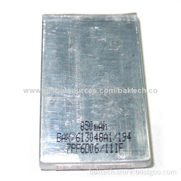 Li-ion Single Cell, 22g Weighing, 3.7V, 850mAh Voltage